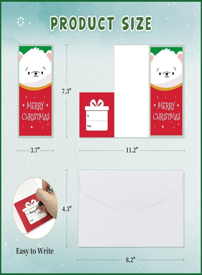 D4DREAM Christmas Gift Card Holder 24 Pack Christmas Money Holders for Cash with Envelopes Holiday Gift Set for Family Friend Business Xams New Year Favors - Image 2